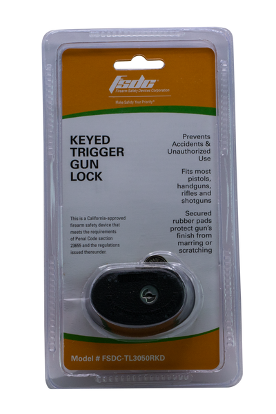 Fsdc Trigger Guard Gun Lock - 1-pk W/2 Keys Ca Approved