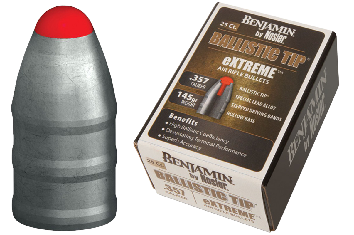 Benjamin .357 Caliber Pellets - 145 Grain Nosler Bt 25 Pack