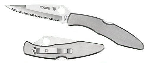 Spyderco Police Stnls Plainedge