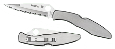 Spyderco Police Stnls Plainedge