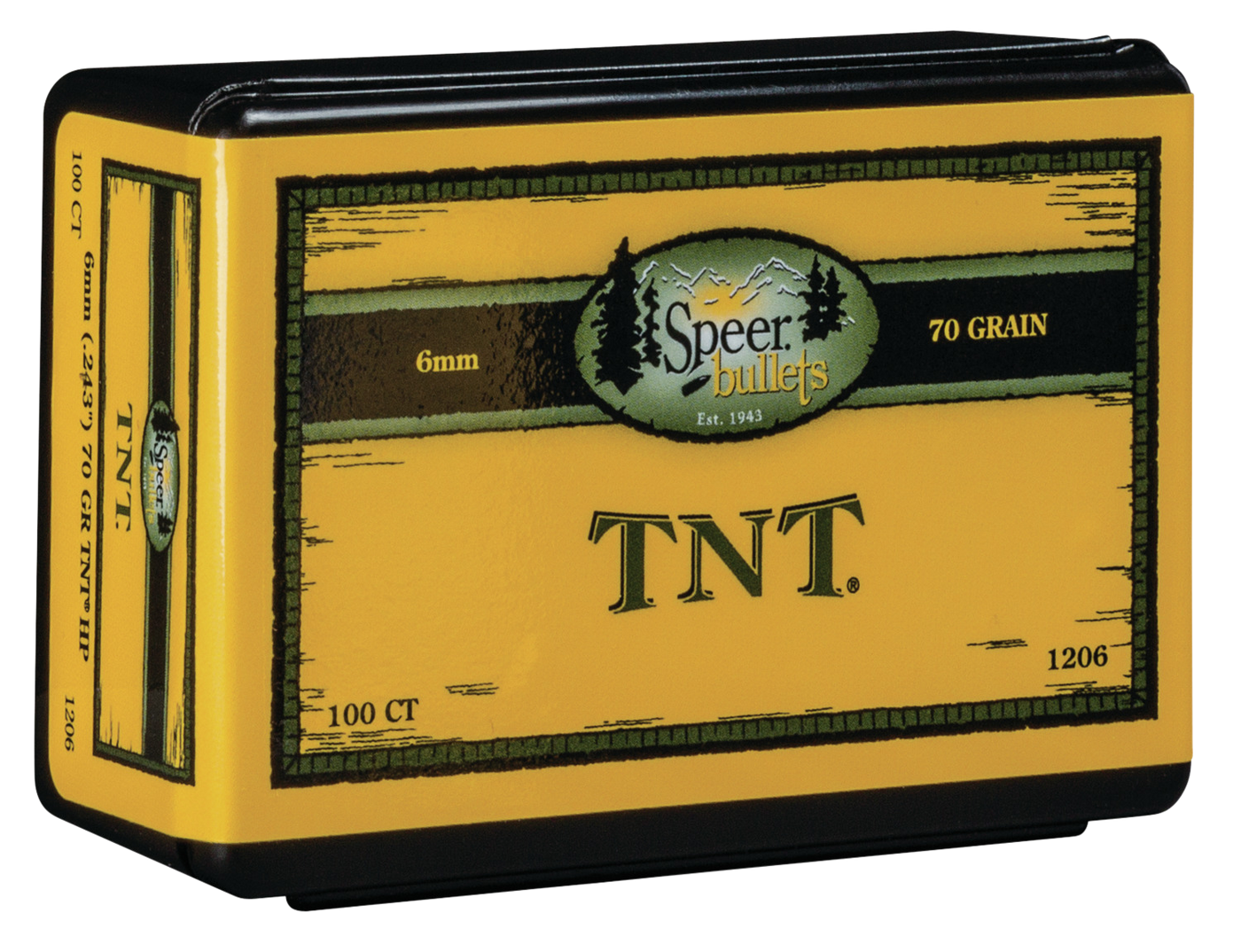 Speer Ammo Tnt, Speer 1206      Bull .243  70 Tnthp            100