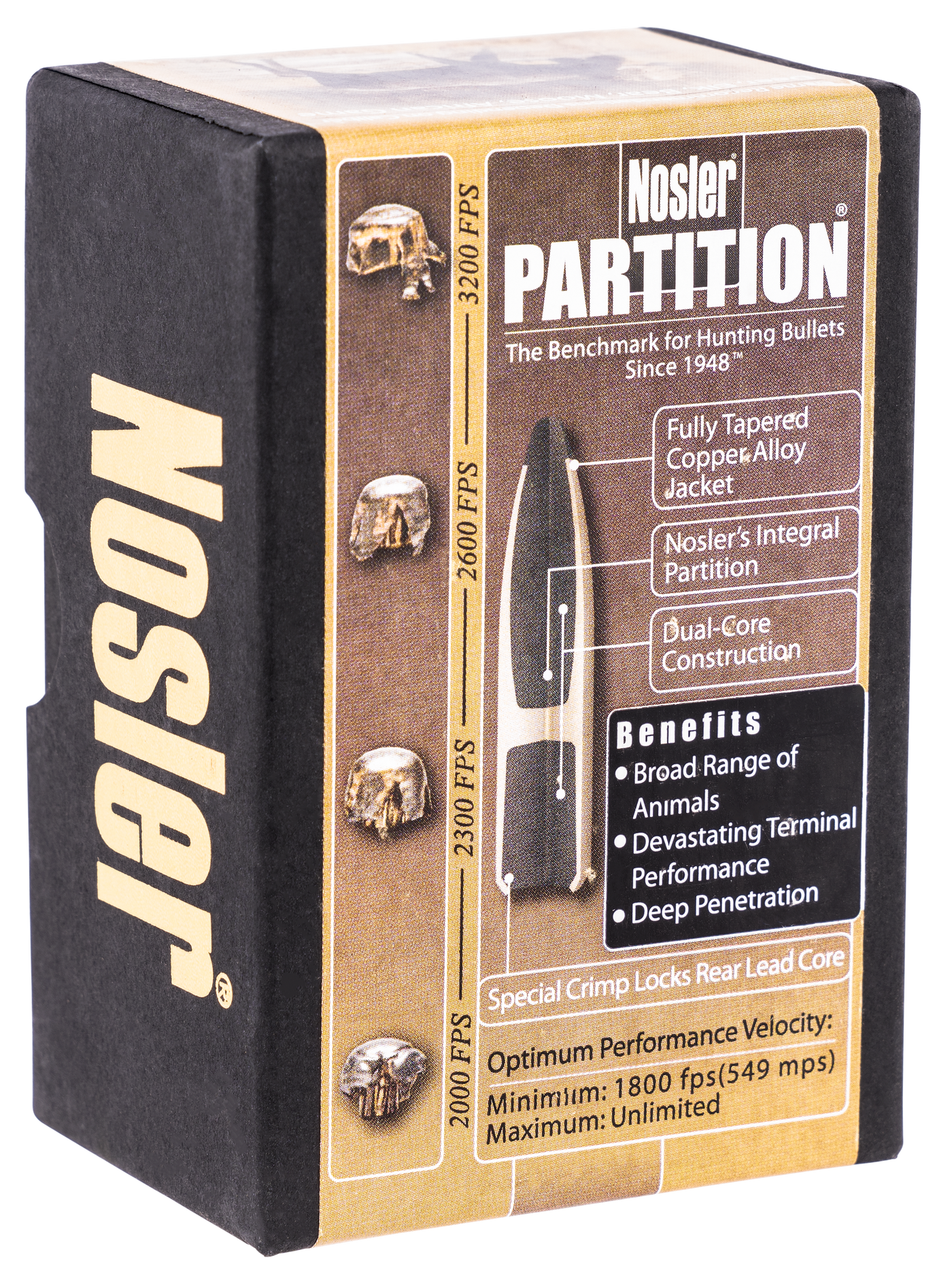 Nosler Partition Bullets 6.5mm 125 Gr. Spitzer Point 50 Pk.