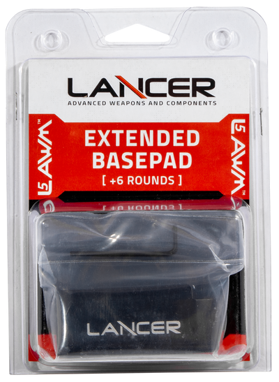 Lancer Extended Basepad Plus - 6rds Black Lancer L5awm Mags