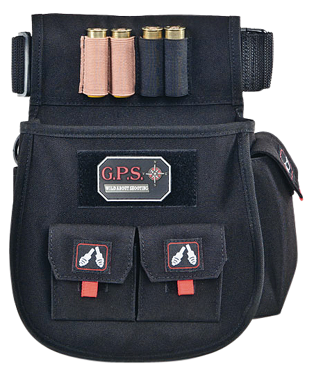 Gps Sporting Clays Deluxe Double Shell Pouch Black W/belt