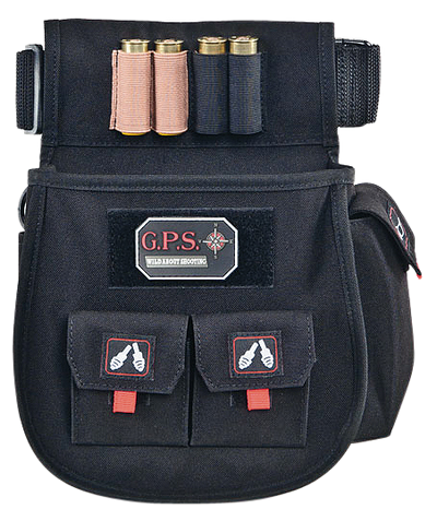 Gps Sporting Clays Deluxe Double Shell Pouch Black W/belt