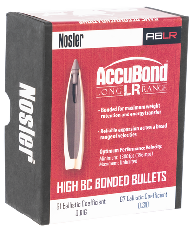 Nosler Accubond Long Range Bullets 7mm 168 Gr. Spitzer Point 100 Pk.