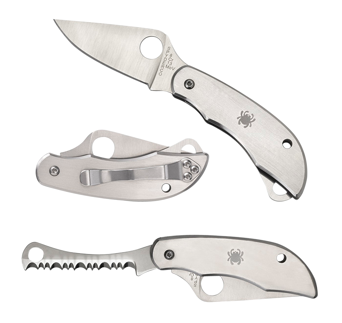 Spyderco Clipitool, Spy C176p&s    Clipitool Serrated    P&s