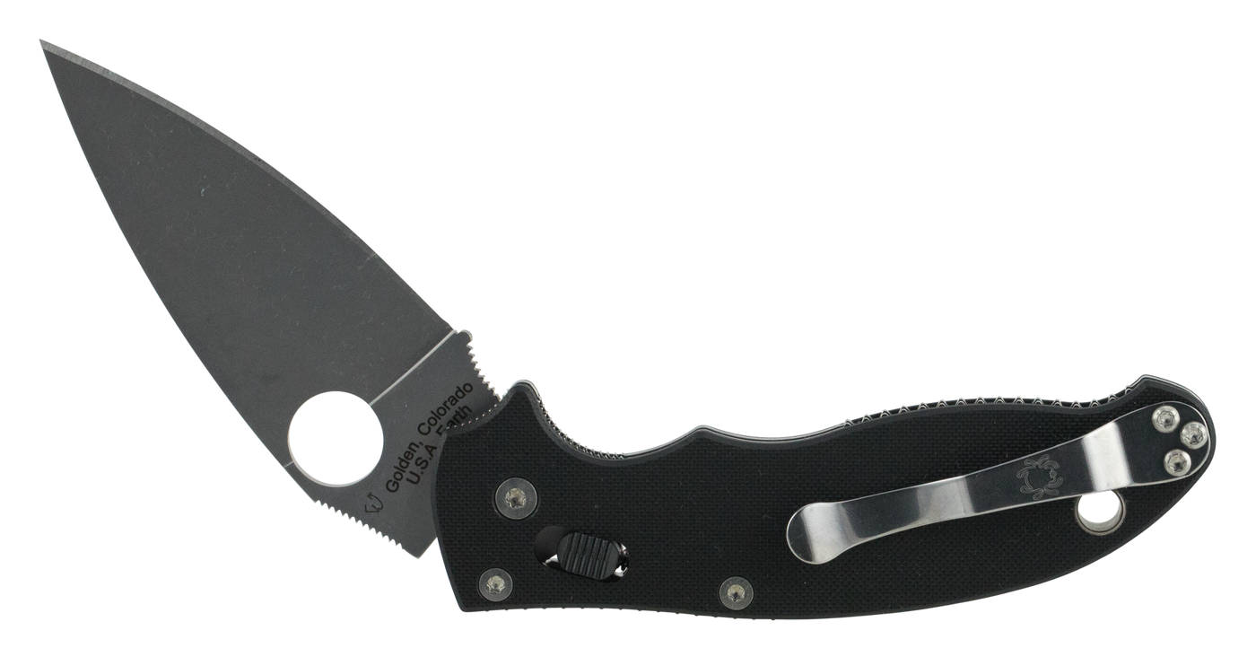 Spyderco Manix 2 Black G10 Plainedge