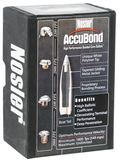 Nosler Accubond Bullets .30 Cal. 200 Gr. Spitzer Point 50 Pk.