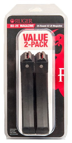 Ruger Magazine 10/22 .22lr - 25rd Polymer 2-pack