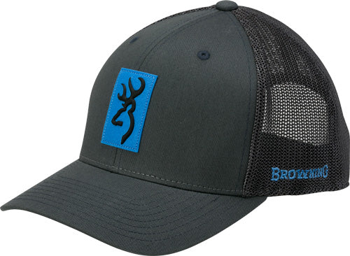 Browning Cap Snap Shot - Charcoal W/blue Patch Adj