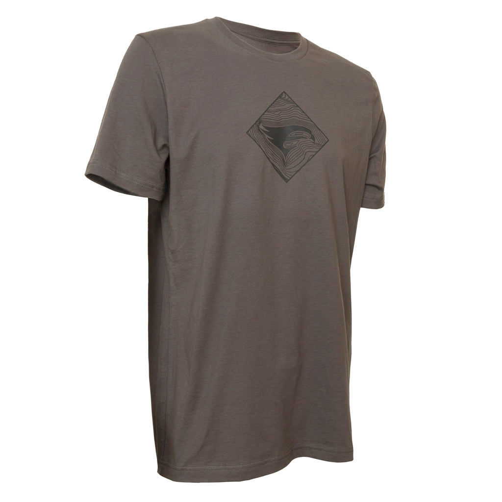 Elevation Hunt Topo Tee Grey Large