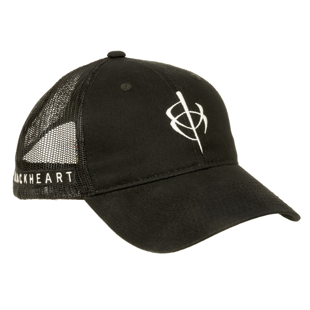 Blackheart Mesh Hat Black One Size