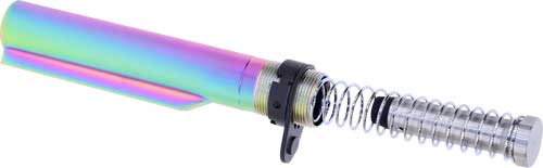 Guntec Ar15 Buffer Tube With - Buffer & Spring Rainbow Pvd