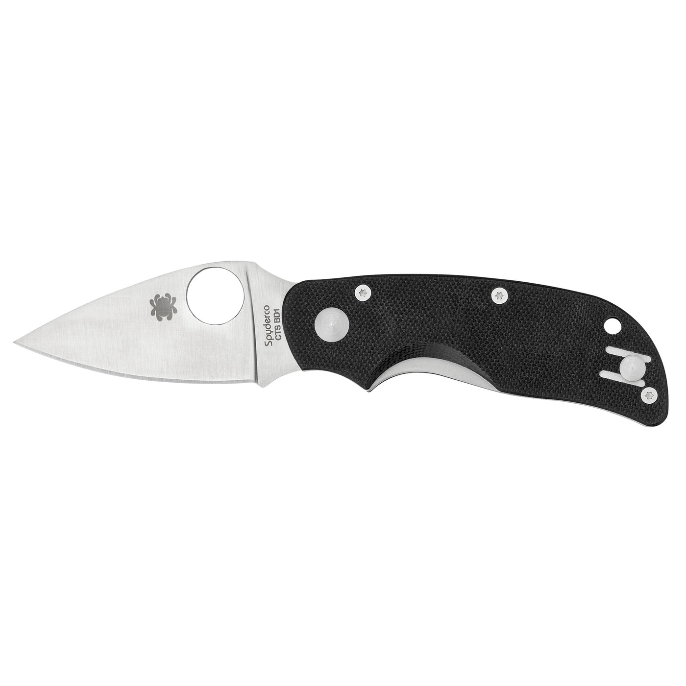 Spyderco Cat Black G-10 Plainedge