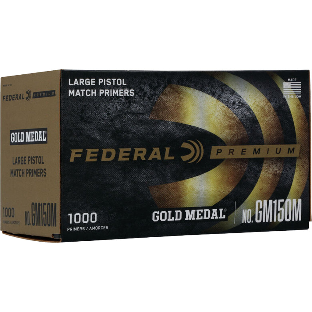 Federal Premium Gold Medal Pistol Primers Large 1000 Ct. Haz