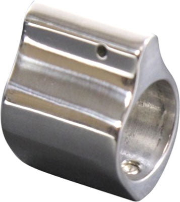 Guntec Low Profile Gas Block - .750 Dia Polished Stainless