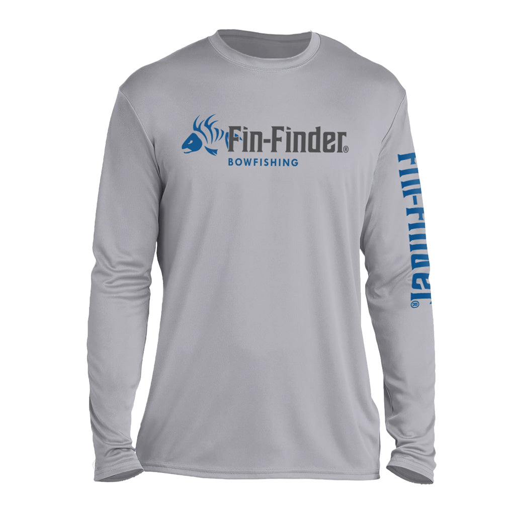 Fin Finder Skulls Performance Longsleeve Grey 2x-large