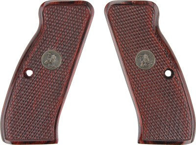 Pachmayr Laminated Wood Grips - Cz 75/85 Rosewood Checkered