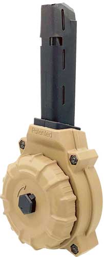 ProMag Glock 17 19 9mm 50 Round Drum FDE Polymer Magazine