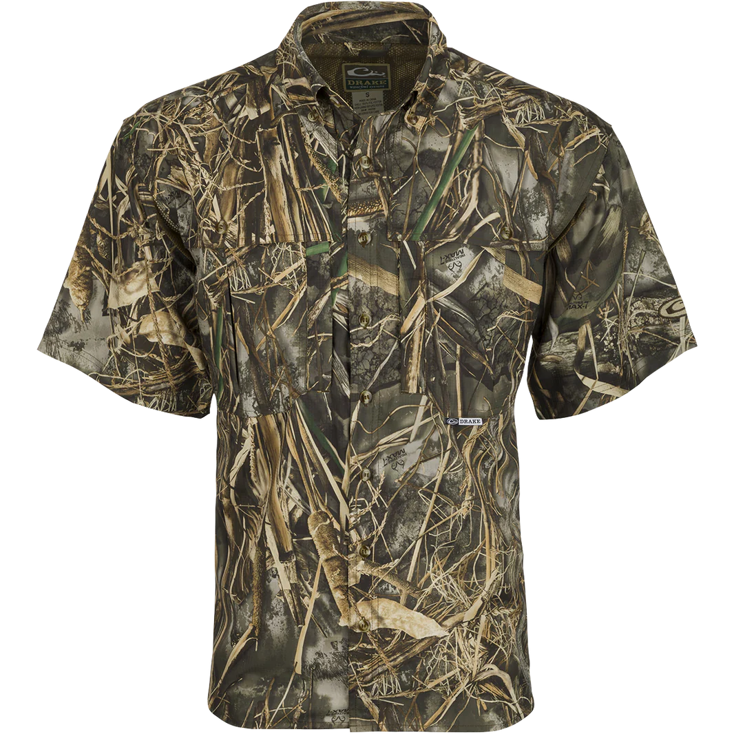 Drake Vented Wing Shooters Shirt Short Sleeve