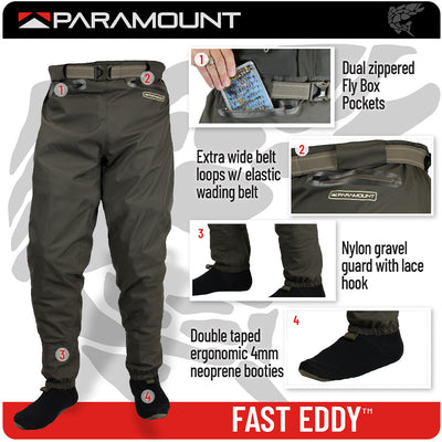 Paramount Outdoors FAST EDDY Waist High Wader Pant