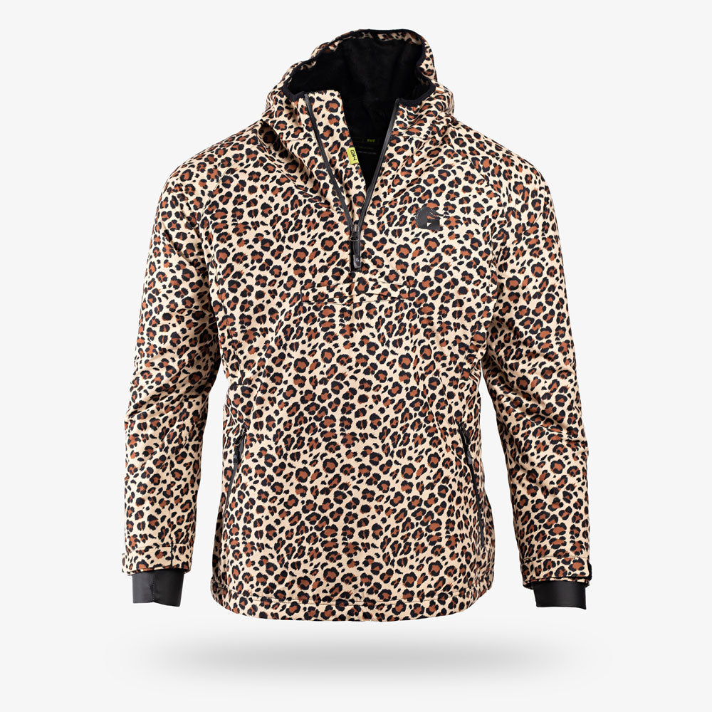 Gator Wader Waterproof 1/2 Zip Bog Hoodie | Womens - Leopard/Black