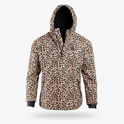 Gator Wader Waterproof 1/2 Zip Bog Hoodie | Womens - Leopard/Black