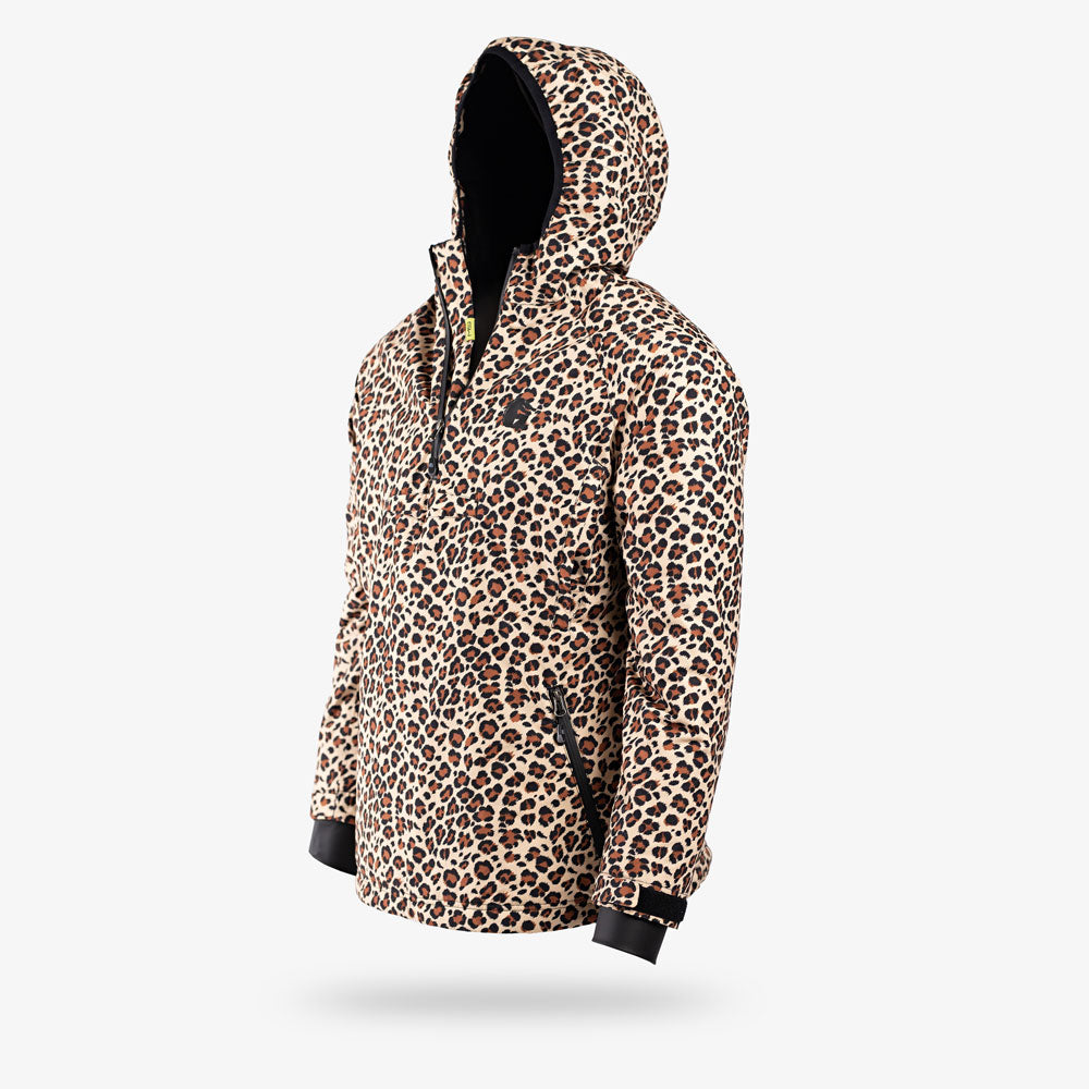 Gator Wader Waterproof 1/2 Zip Bog Hoodie | Womens - Leopard/Black