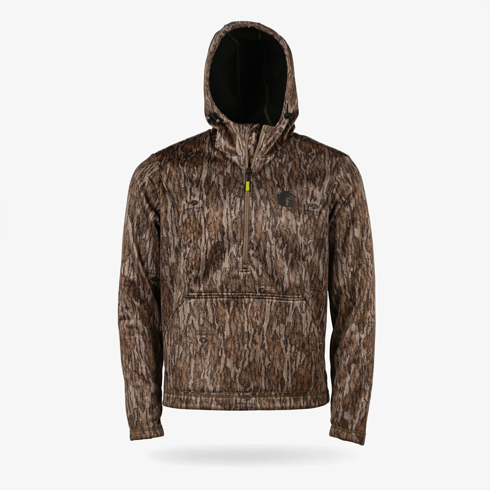 Gator Wader Catahoula 1/2 Zip Hoodie | Mens - Mossy Oak Bottomland