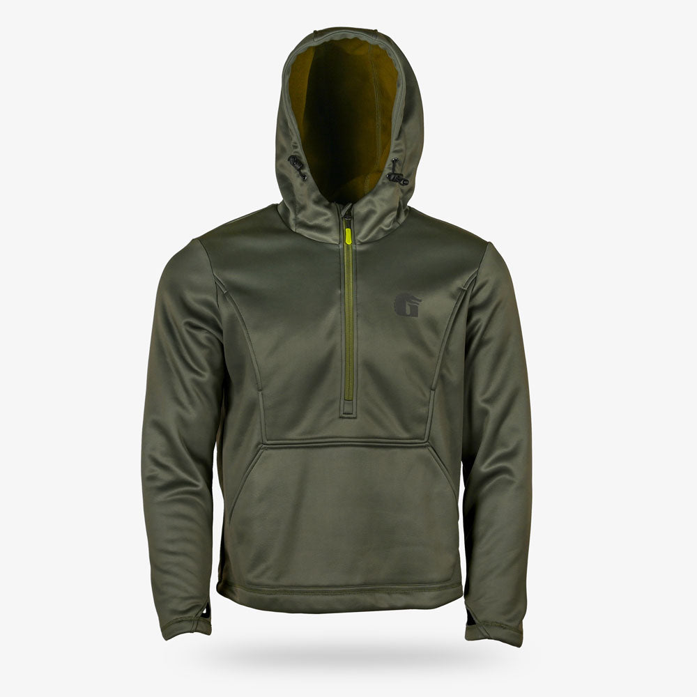 Gator Wader Catahoula 1/2 Zip Hoodie | Mens - Olive