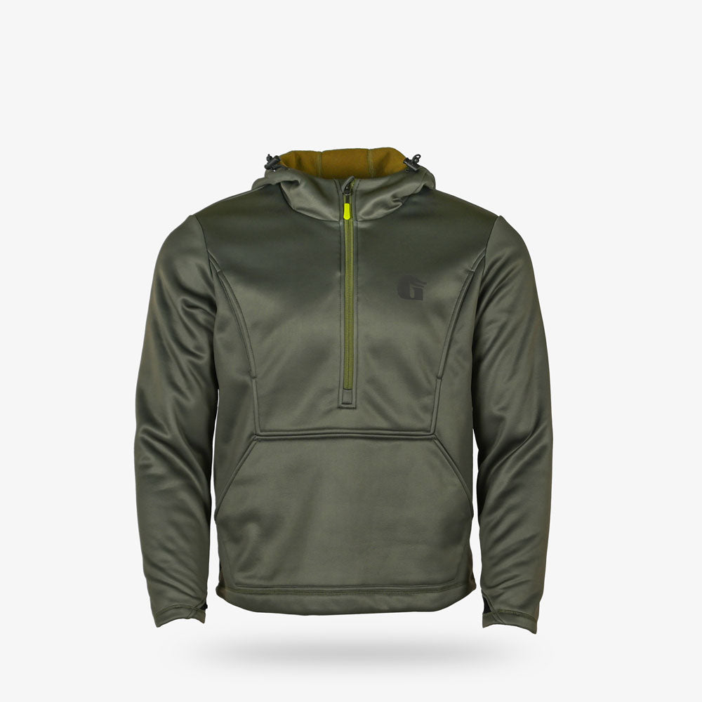 Gator Wader Catahoula 1/2 Zip Hoodie | Mens - Olive