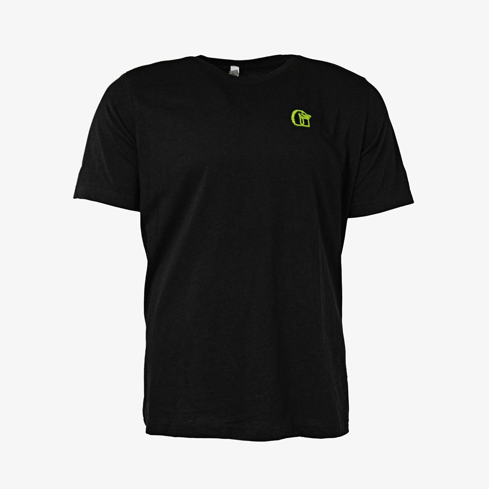 Gator Wader GW Logo Neon Graphic Tee | Heather Black