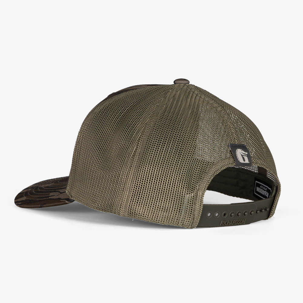 Trucker Hat | Mallard - Mossy Oak Original Bottomland Back Angle View