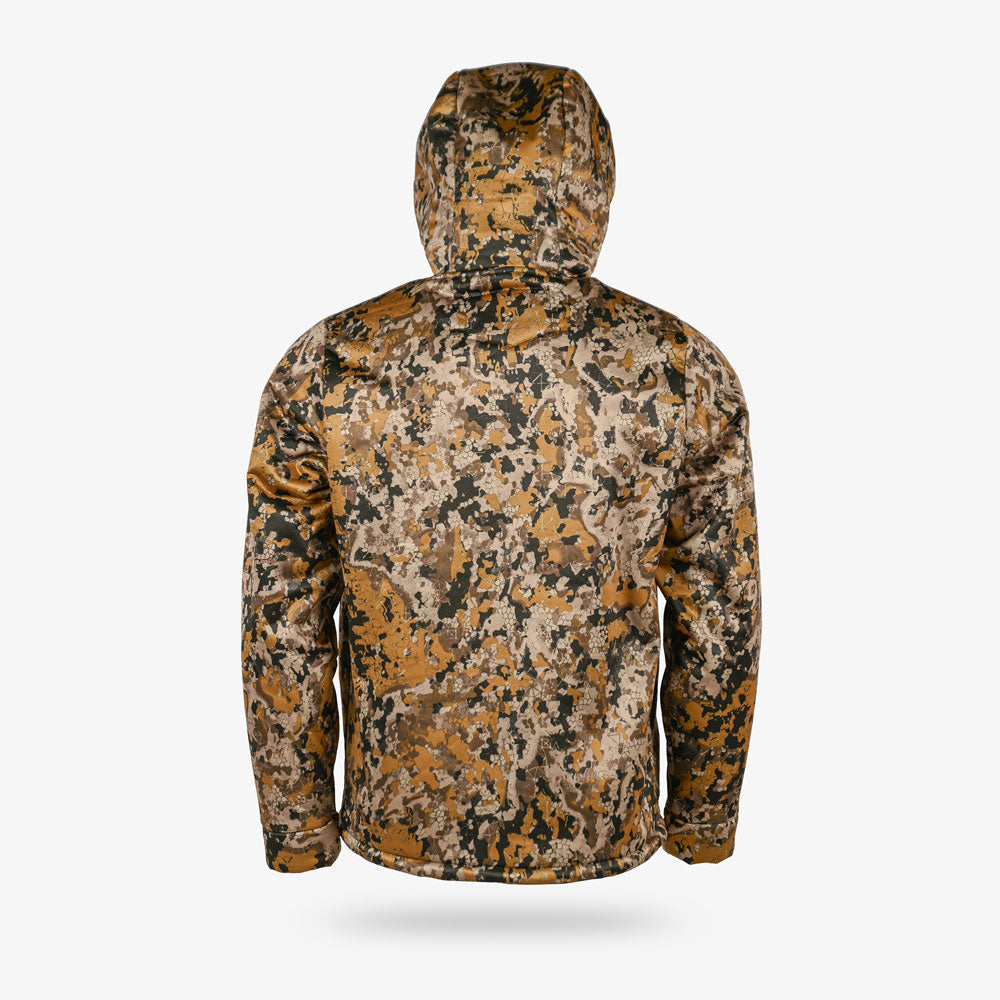 mens highball hoodie in 7 brown - back view