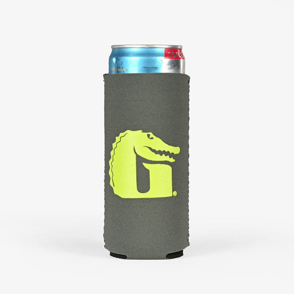 Gator Wader Slim Koozie | Charcoal