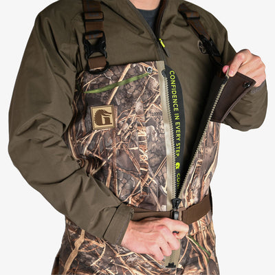 men's omega zip wader realtree max 7 zipper view