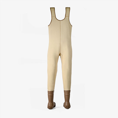 womens retro waders tri taupe - back view