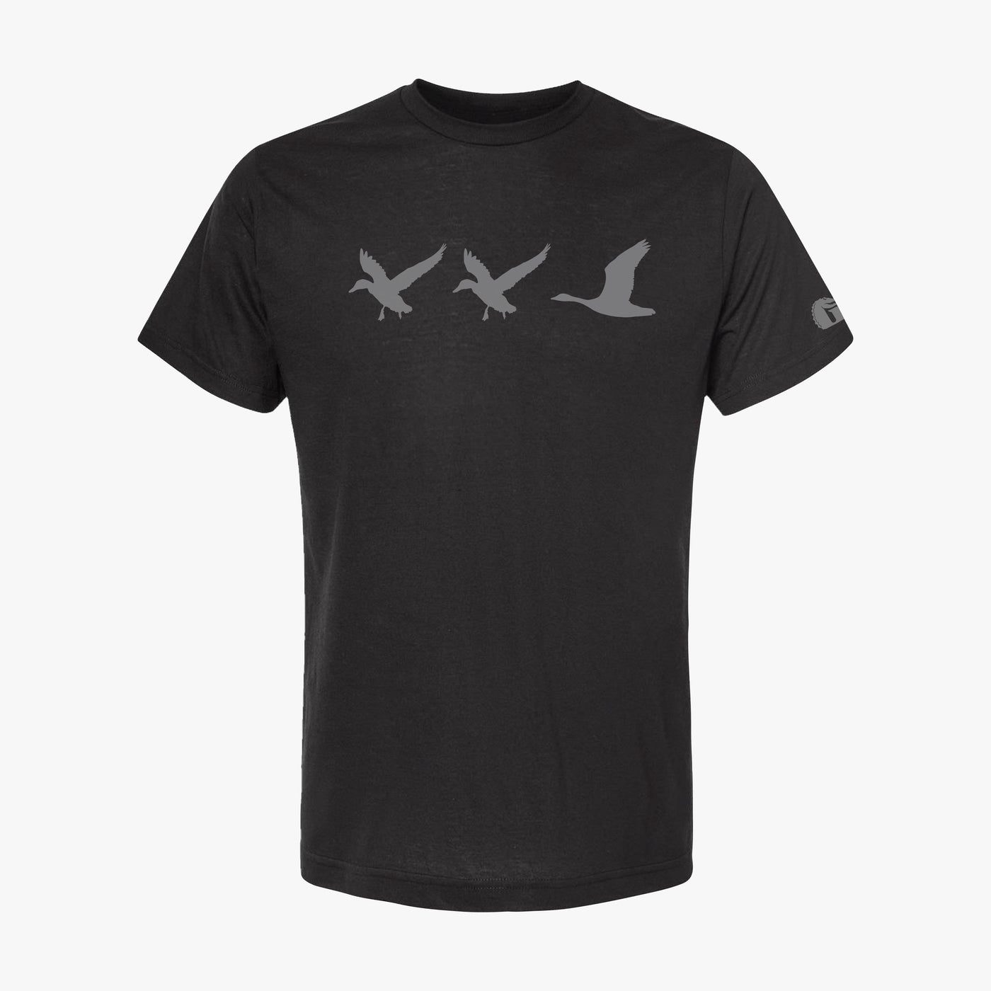 Gator Wader Duck Duck Goose Graphic Tee | Heather Black