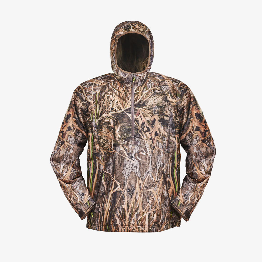 Gator Wader Waterproof 1/2 Zip Bog Hoodie | Mens - Mossy Oak Habitat