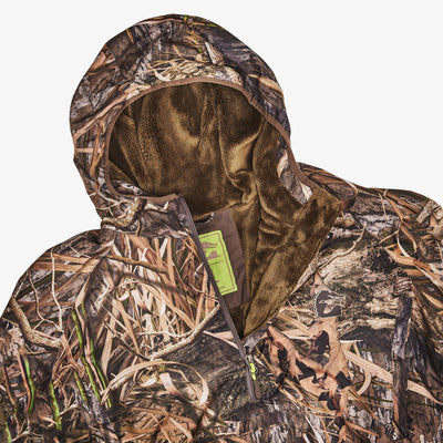 Gator Wader Waterproof 1/2 Zip Bog Hoodie | Mens - Mossy Oak Habitat