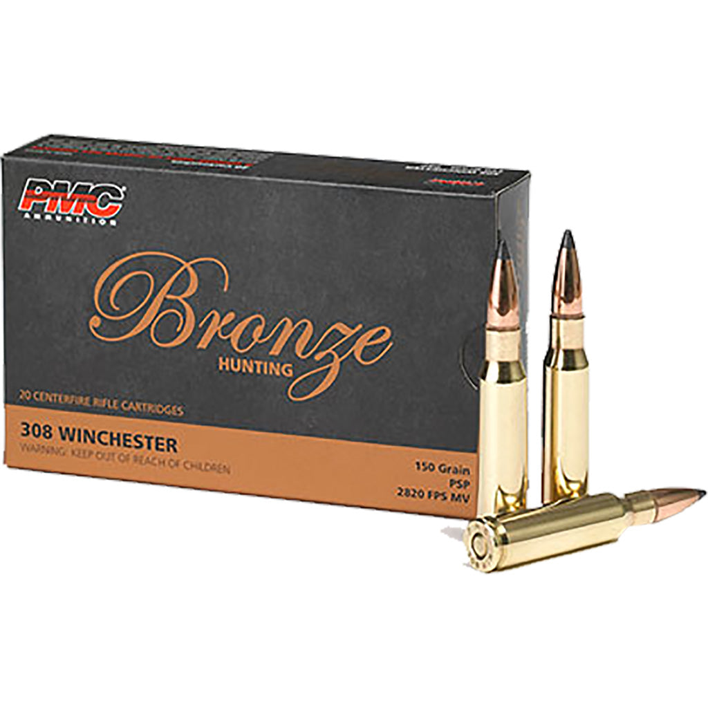 Pmc Bronze Rifle Ammo 308 Win. Psp 150 Gr. 20 Rd.