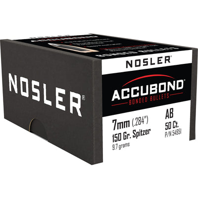 Nosler Accubond Bullets 7mm 150 Gr. Spitzer Point 50 Pk.