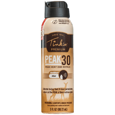 Tinks Peak30 Premium Doe Estrus Hot Shot Mist 3 Oz.