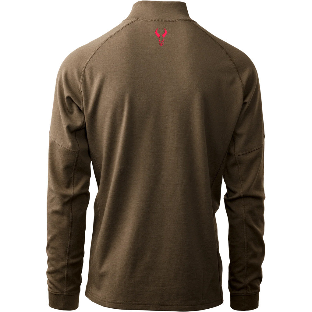 Badlands Pecora Heavyweight Merino 1/4 Zip Mud Large