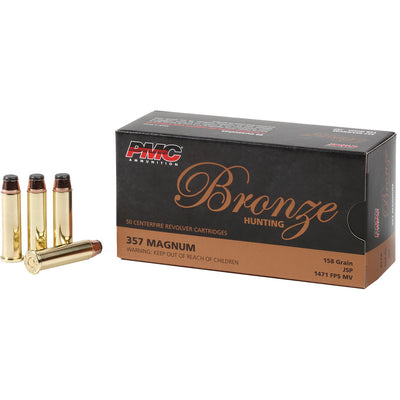 Pmc Bronze Pistol Ammo 357 Mag Jsp 158 Gr. 50 Rd.