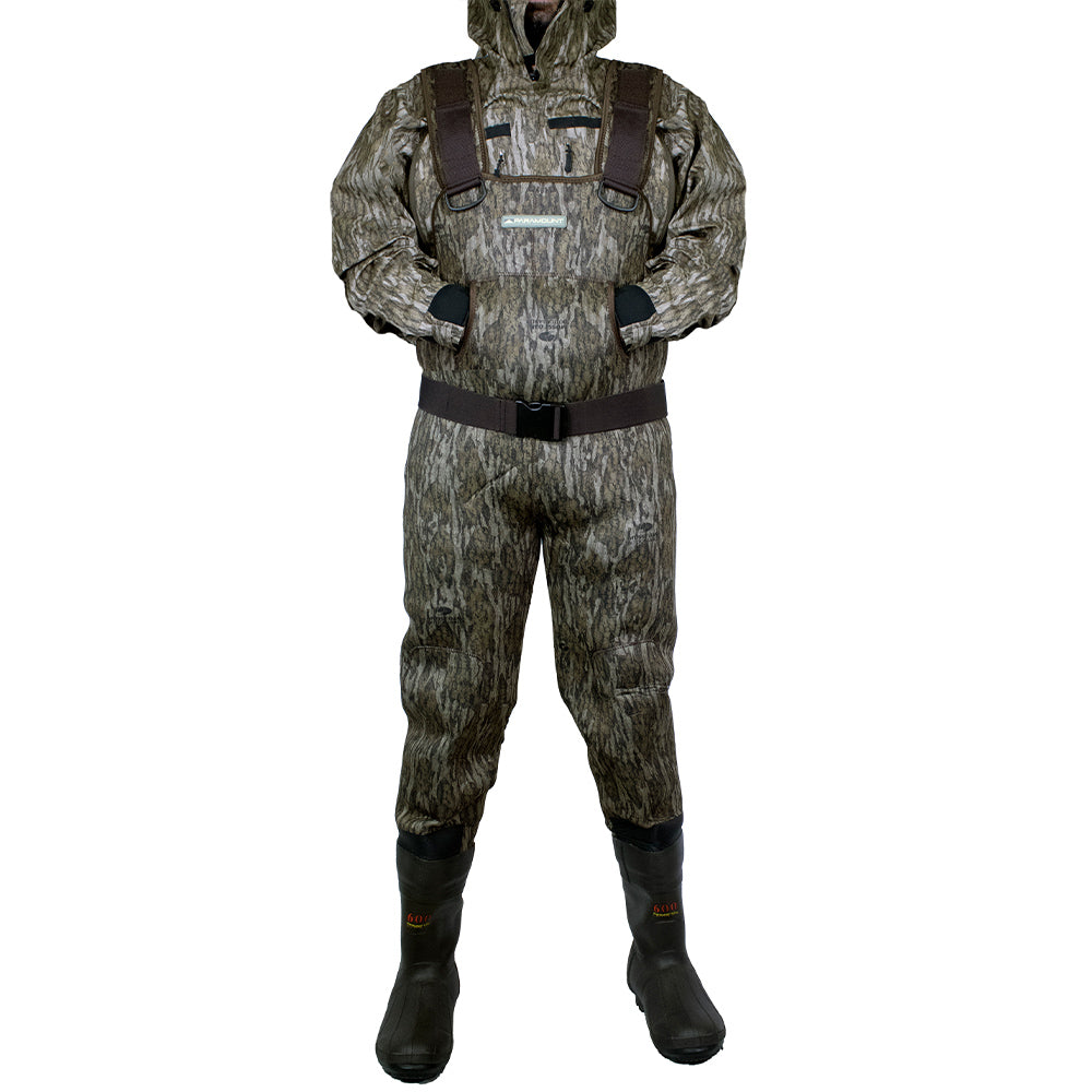 Paramount Outdoors BAYOU 3.5mm Neoprene Camo Chest Wader 600g Boots