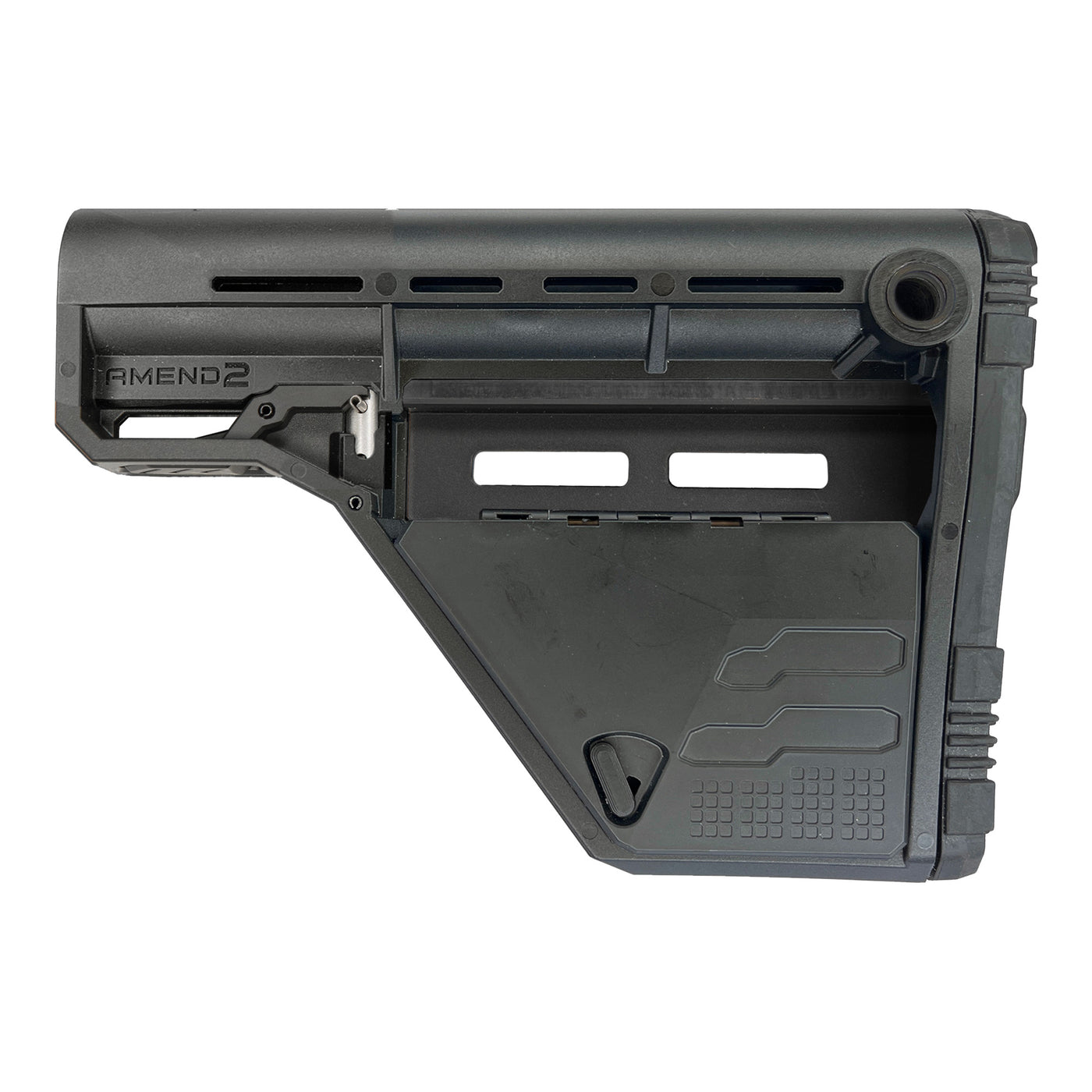 Amend2 Ams Modular Mil-spec - Stock Carbine Blk Low Strg Mdl