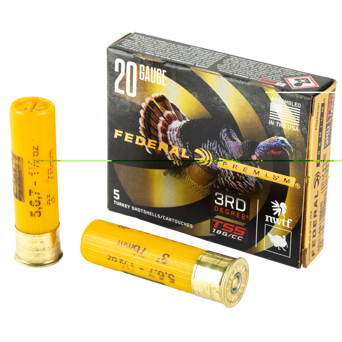 Federal Premium Turkey Third Degree Shotgun Ammo 20 Ga. 3 In. 1 7/16 Oz. 5,6,7 Shot 5 Rd.