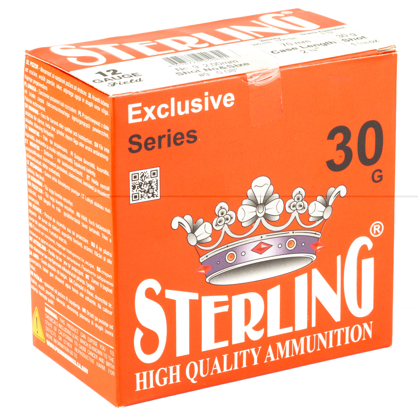 Sterling Exclsv 12ga 2.75" #9 25/250